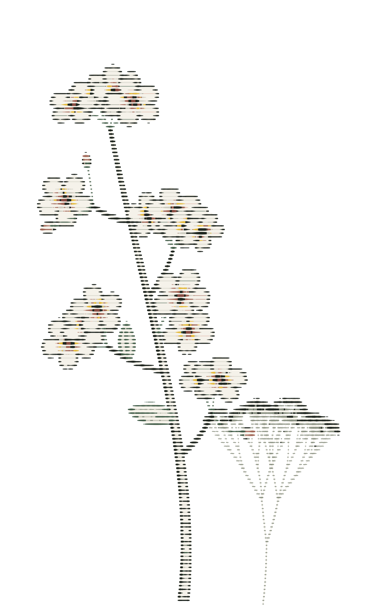 An engraved cherry blossom.