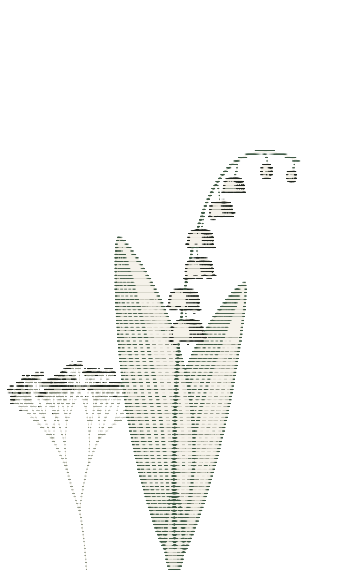 An engraved lily of the valley.